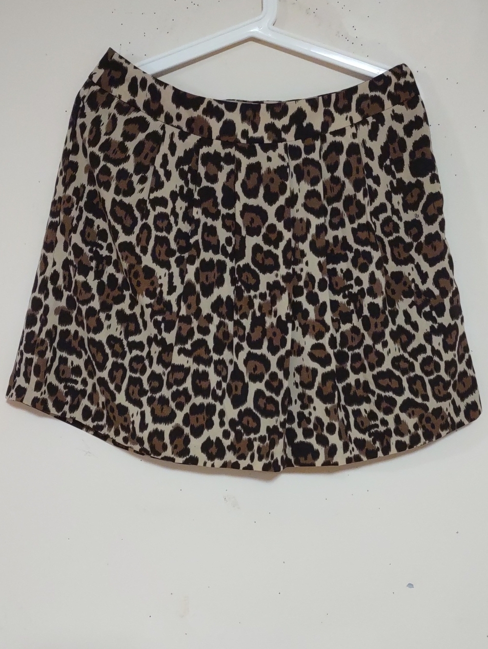 Banana Republic Leopard Print Mini Skirt in Brown and Black